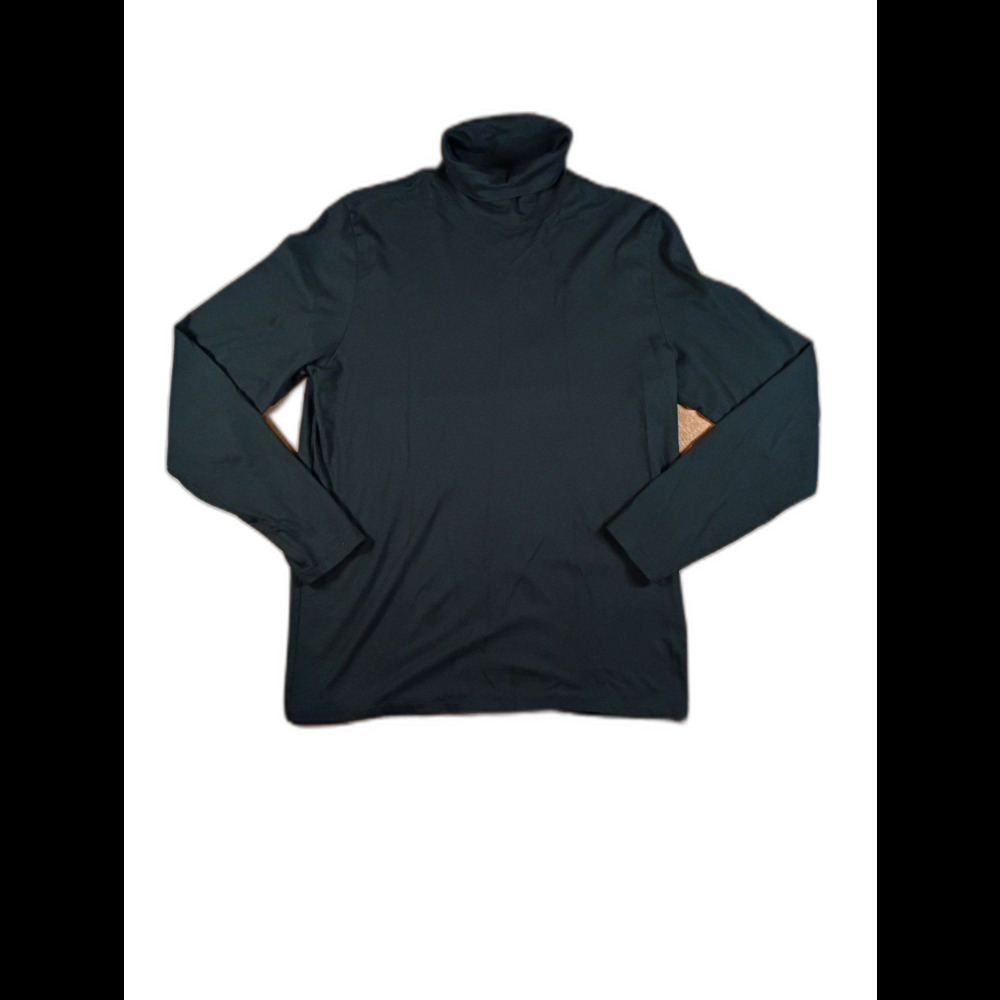 Bonobos Turtleneck Mens M Black Slim Fit Pima Cotton